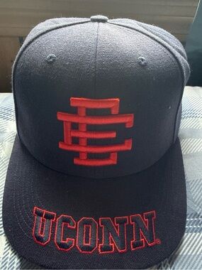 Eric Emmanuel UConn Hat with Embroidered Logo - One Size